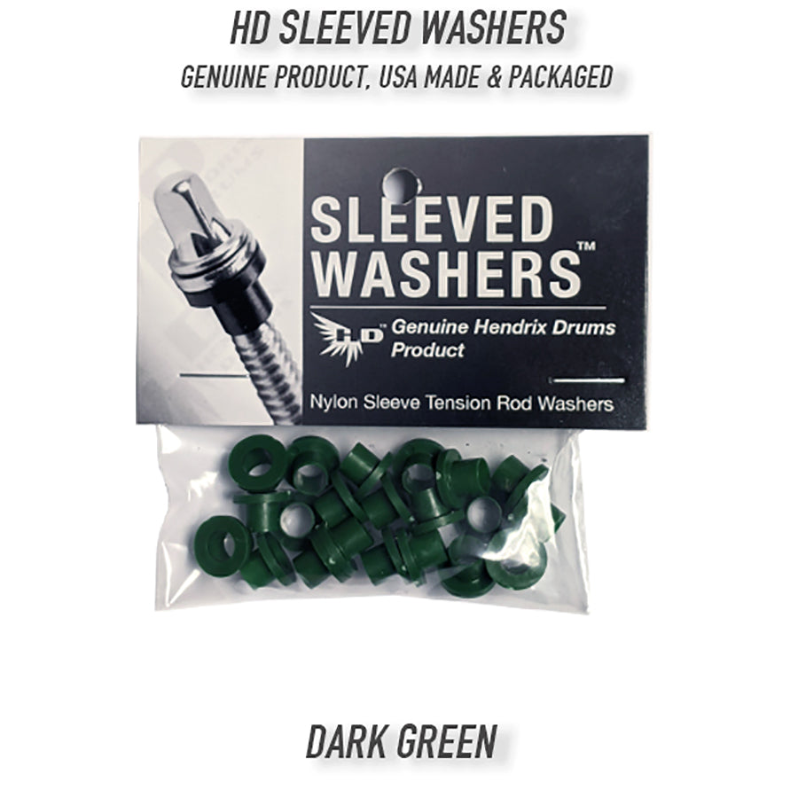 Dark Green Sleeved Washers